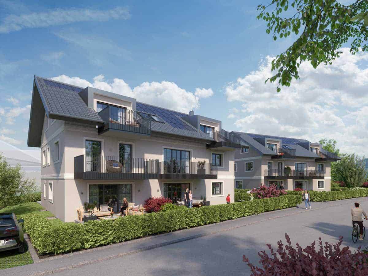 Moderne Wohnhäuser in St. Georgen, ideal für Natur- und Ruhe-Liebhaber.
